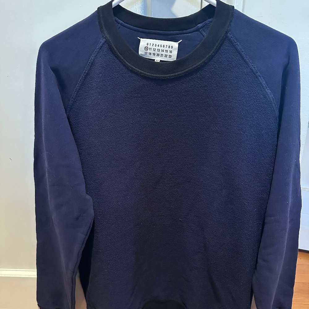 Men's Maison Martin Margiela Blue Sweater/sweatshirt EU 46 (men's small)